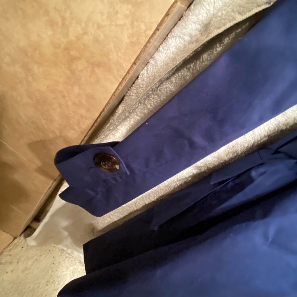 Navy Blue Spring Trench - Picture 12 of 13